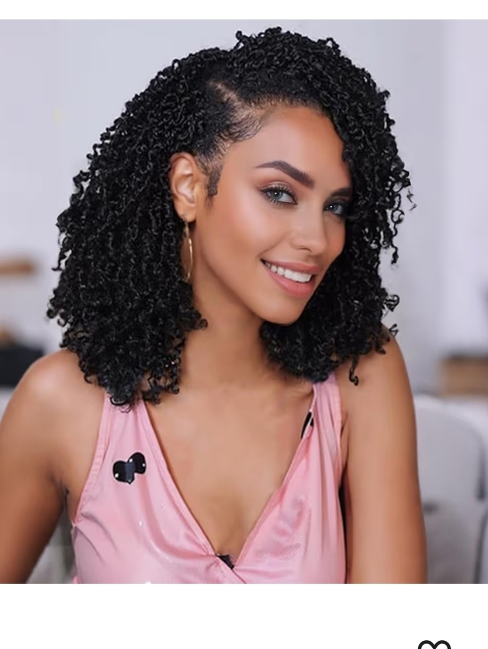MIMAN 6 Packs 10 Inch Pre-looped Yanky Twist Crochet Hair Braids